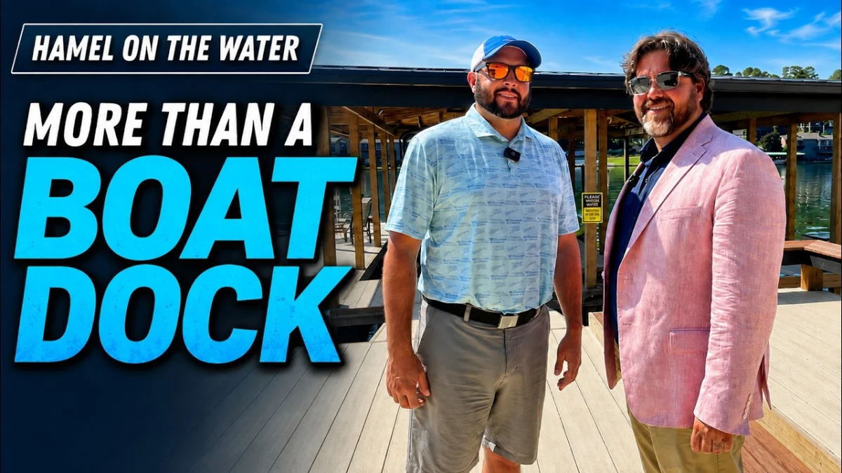 Still from the Hamel On The Water video series, filmed on a boat dock