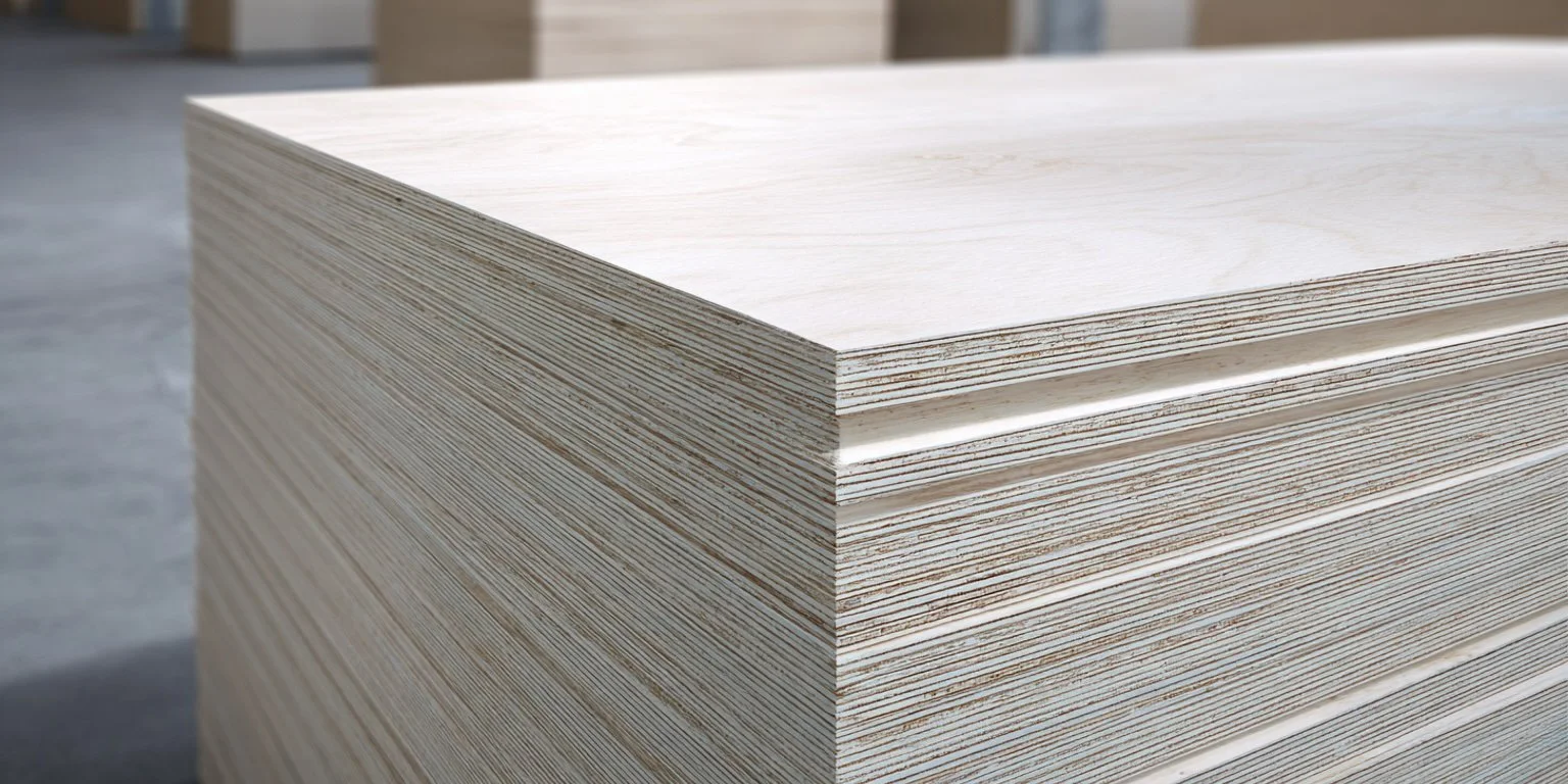 Hardwood plywood racks at Hamel Supply in Hot Springs, AR